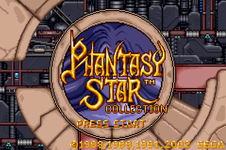 Phantasy Star Collection Title Screen
